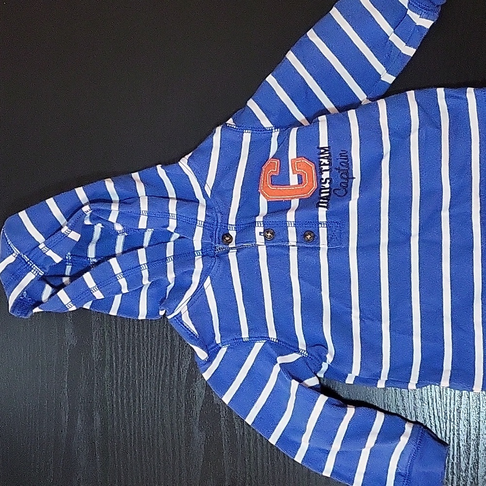 Carter's Boys Hoodie Blue/White (Sz 18 months)